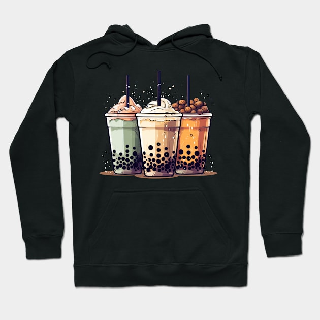 Life is short, drink the boba Hoodie by Pixel Poetry